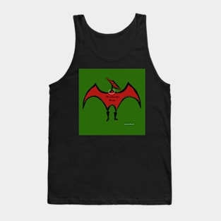 Pterodactyls Reign Green and Cherry Tank Top